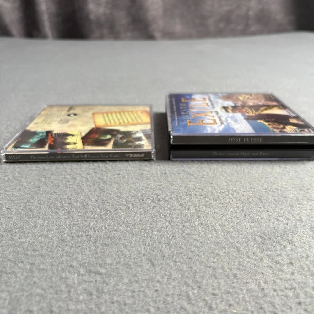 Myst and Myst III Exile PC Game Bundle Windows Mac 5 Disc Set Retro Adventure